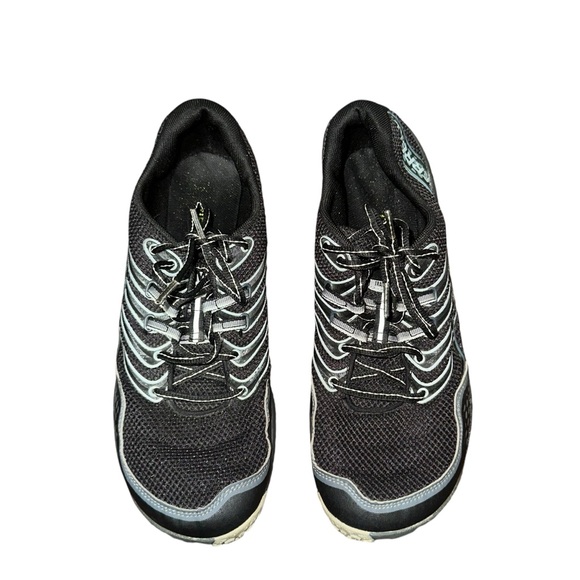 Merrell Trail Glove 3 Barefoot Running Shoe Sneaker Black Gray Mesh Size 8.5 - Picture 1 of 3